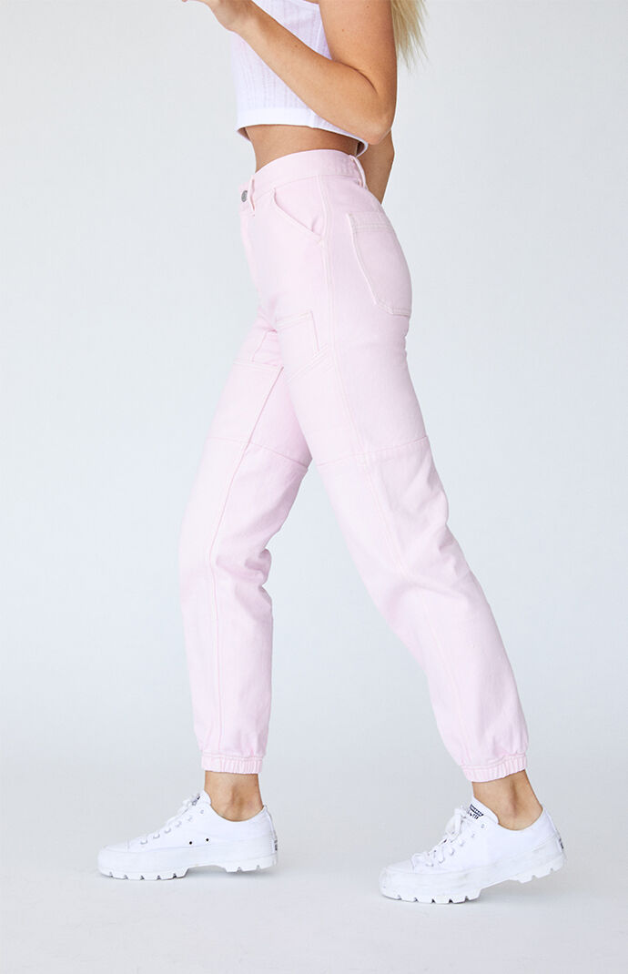 Pink utility joggers deals