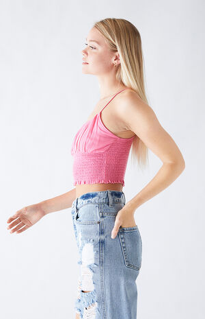 Smocked Bodice Cami Top image number 2