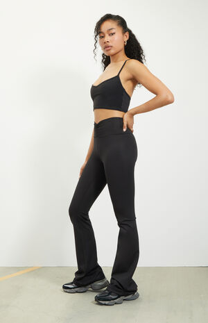 PAC WHISPER Cinched Front Flare Yoga Pants image number 2