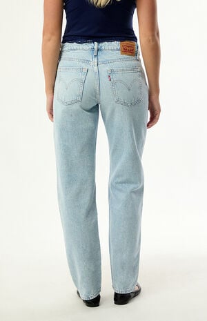 Women's Superlow Straight Jeans - Abraided Art image number 4