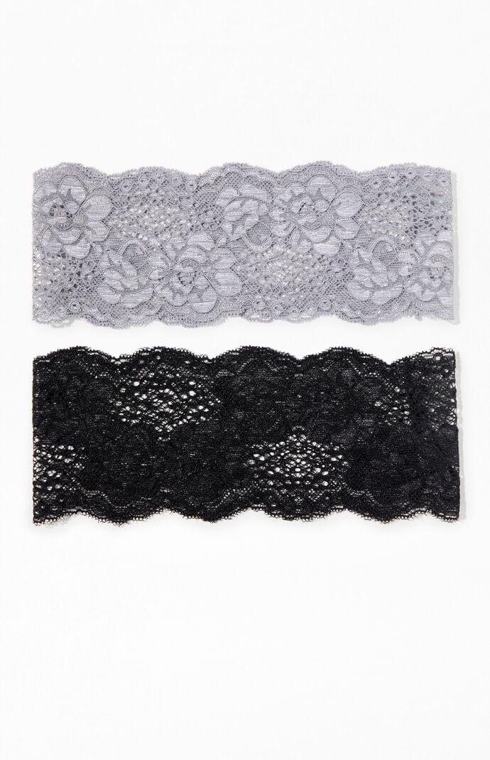 LA Hearts 2 Pack Lace Headbands