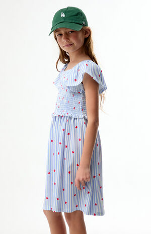 Striped Heart&nbsp;Short Sleeve Dress image number 3