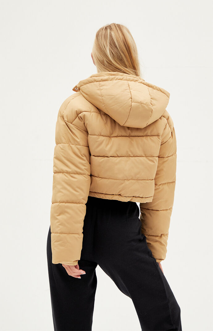 pacsun yellow puffer jacket