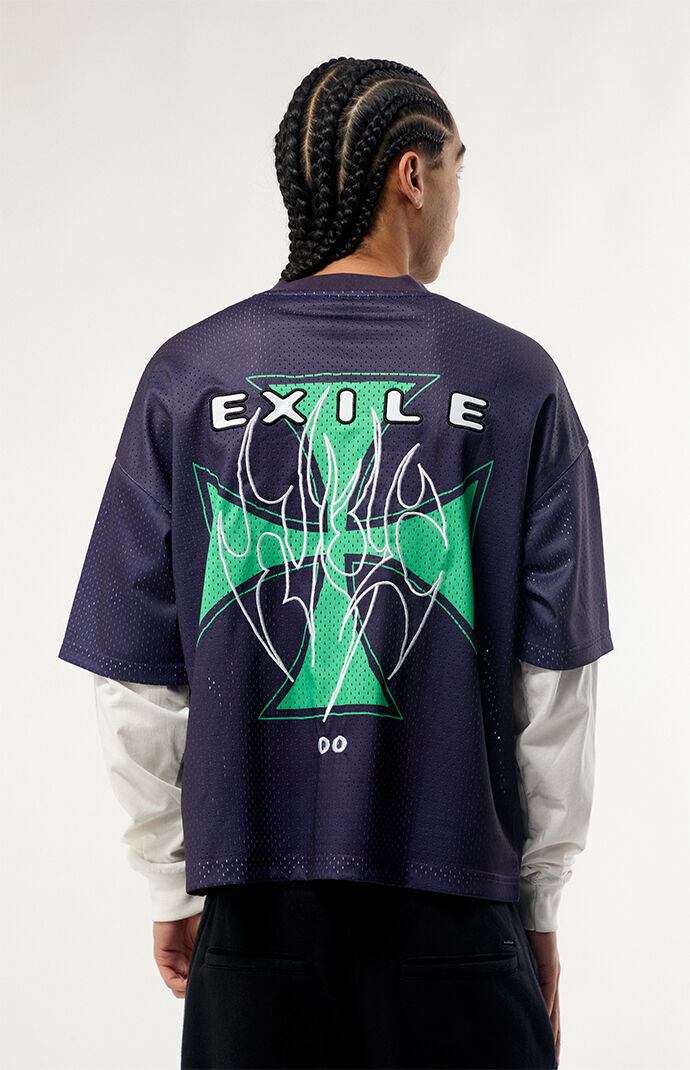 EXILE NYC No Life Layered Long Sleeve Football Jersey | Pacsun