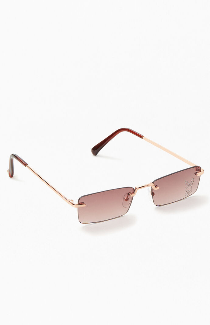 Playboy square rimless sunglasses 2025