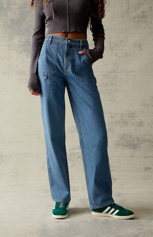 Medium Blue '90s Boyfriend Skate Jeans image number 2
