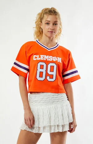 Clemson Tigers Cropped Football Jersey image number 1
