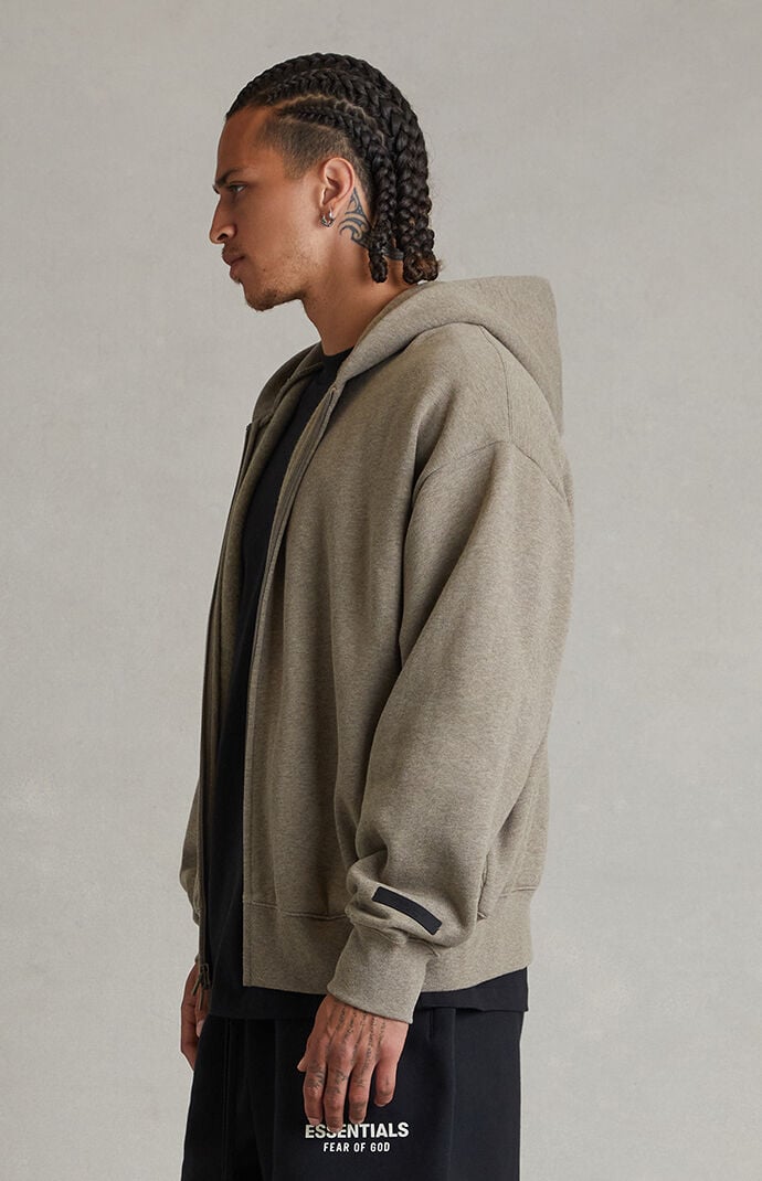 Fear of God ESSENTIALS Homestead Heather Classic Zip Up Hoodie