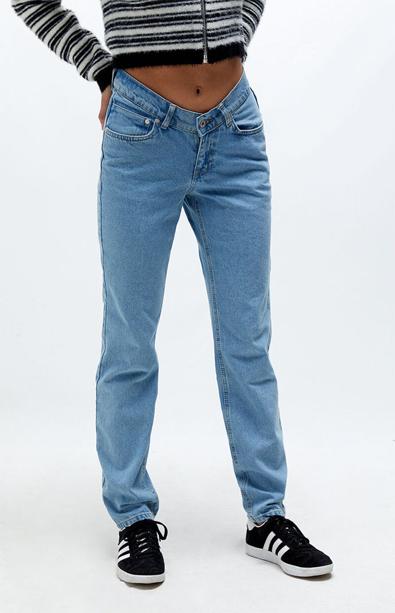 Ragged Jeans Light Blue Revive Mom Jeans | PacSun