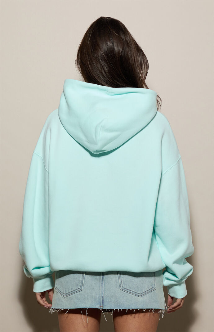 Pacsun Mint Ultra Soft Fleece Core Washed Pullover Hoodie