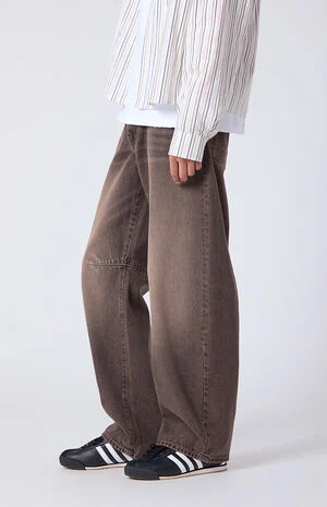 Mason Baggy Barrel Jeans Brown image number 4