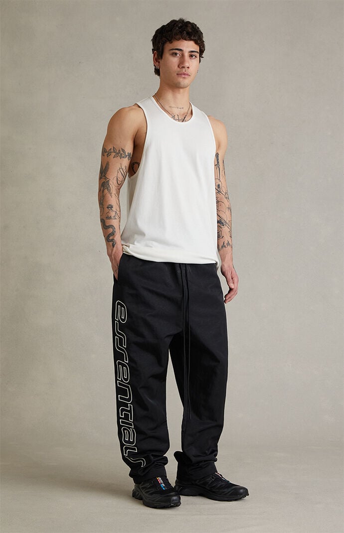 Fear of God ESSENTIALS Vintage Black Active Trace Relaxed Track