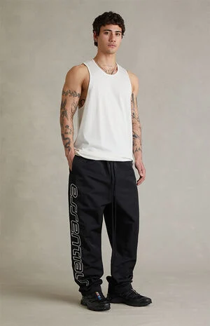 Vintage Black Active Trace Relaxed Track Pants image number 2