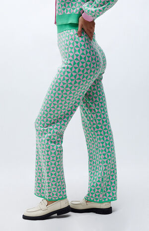 Organic Geo Knit Trousers image number 2
