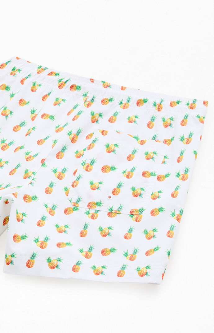 Pacsun Pineapple 4.5" Swim Trunks