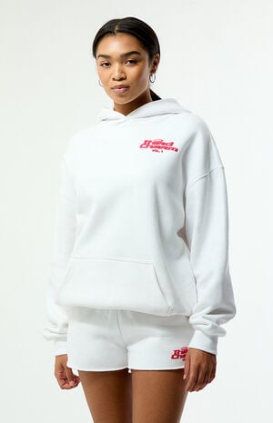 White & Pink Puff Graphic Vol. 1 Hoodie image number 2