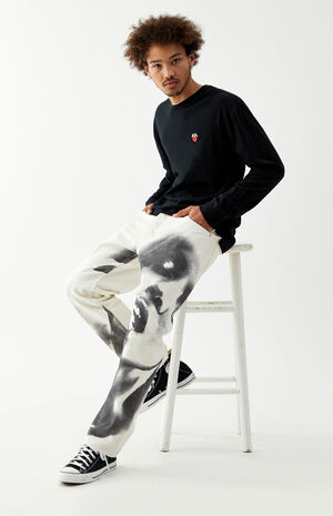 By PacSun Natural Wash Vintage Loose Jeans image number 3