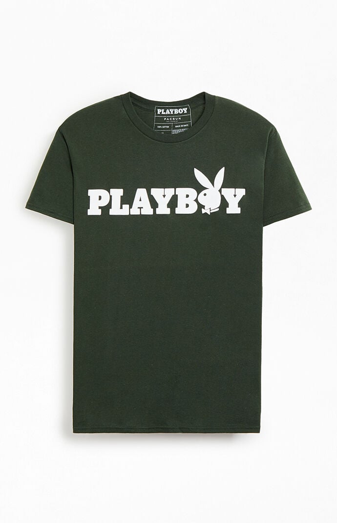 Playboy By PacSun Green OG Logo T Shirt PacSun