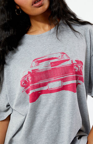 Fame Car Oversized T-Shirt image number 2