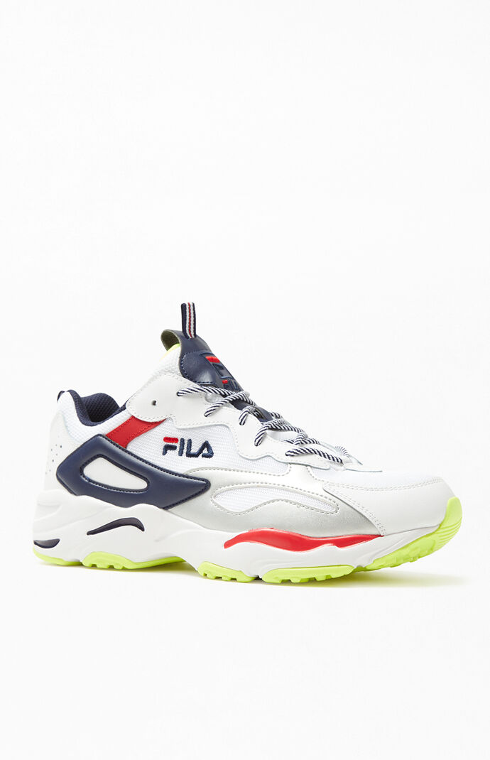 White & Navy Ray Tracer Shoes