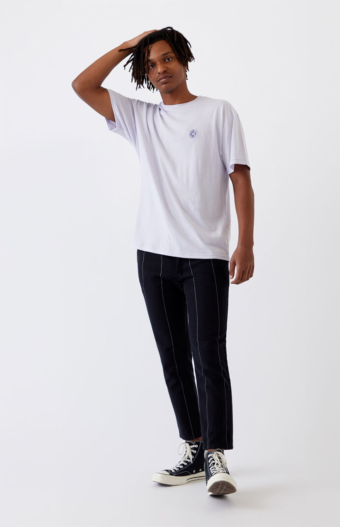 Dark Pinstripe Slim Fit Pants