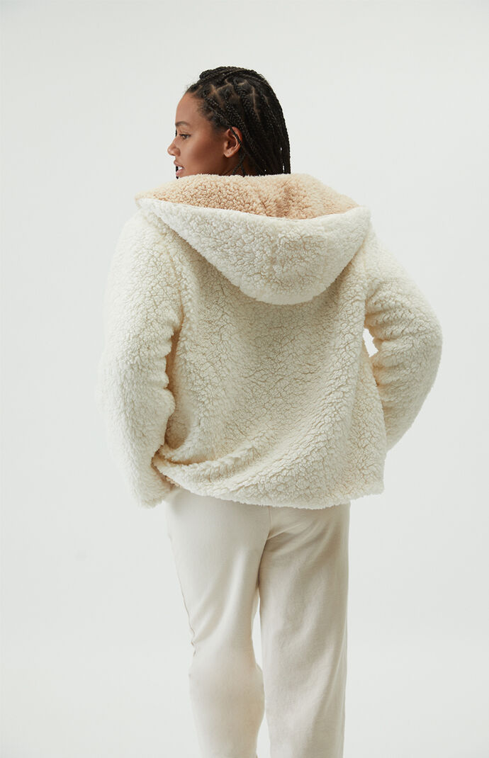 LA Hearts Cozy Reversible Sherpa Jacket 