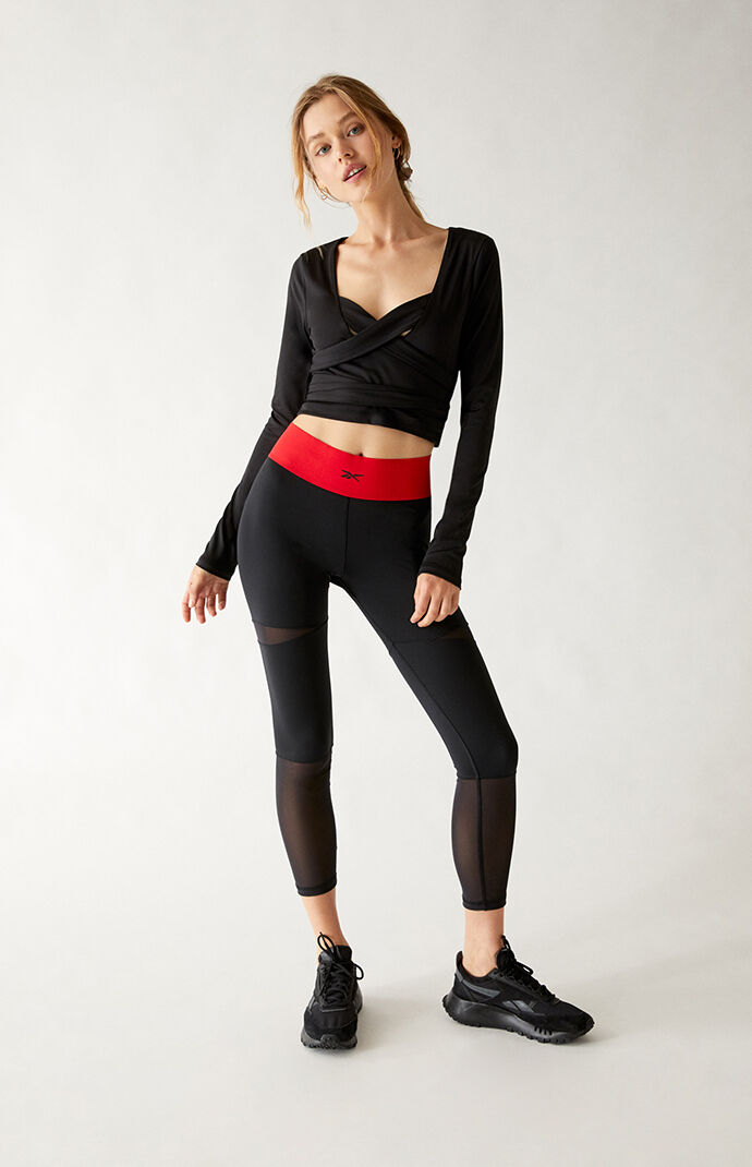 Recycled Cardi Long Sleeve Cropped Top