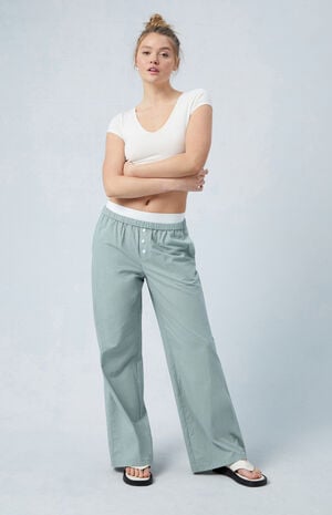 Exposed Waist Boxer Pants