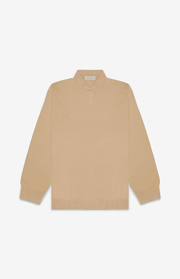 【FOG ESSENTIALS】Long sleeve poloshirt Fear of God Essentials SS21 Long Sleeve French Terry Polo