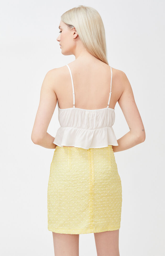 Button Front Cami Tank Top