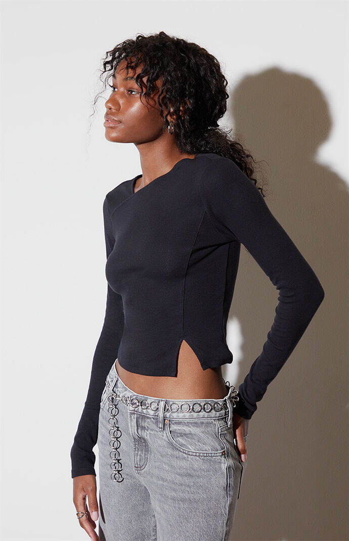 Est. PAC 1980 Arya Asymmetrical Long Sleeve Top PacSun