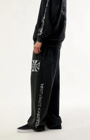 Rebel Mark Wide Leg Sweatpants image number 3