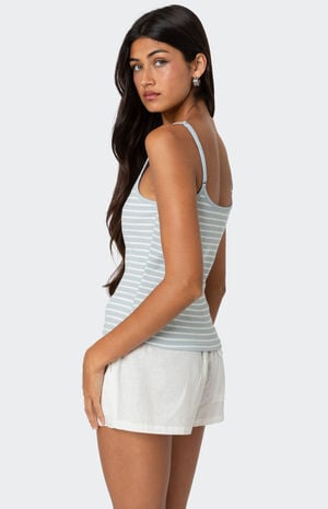 Gretta Striped Ribbed Tank Top image number 4