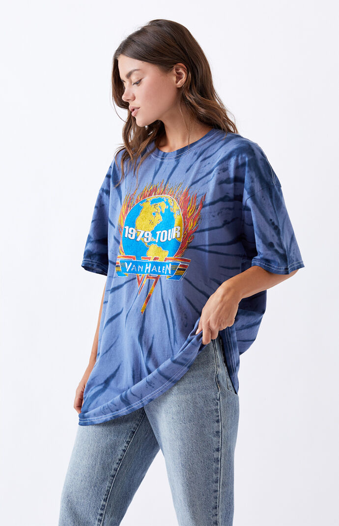 Tie-Dyed Van Halen Boyfriend T-Shirt