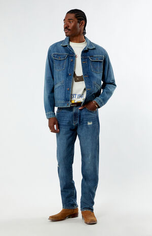 x PacSun Classic Denim Trucker Jacket image number 5