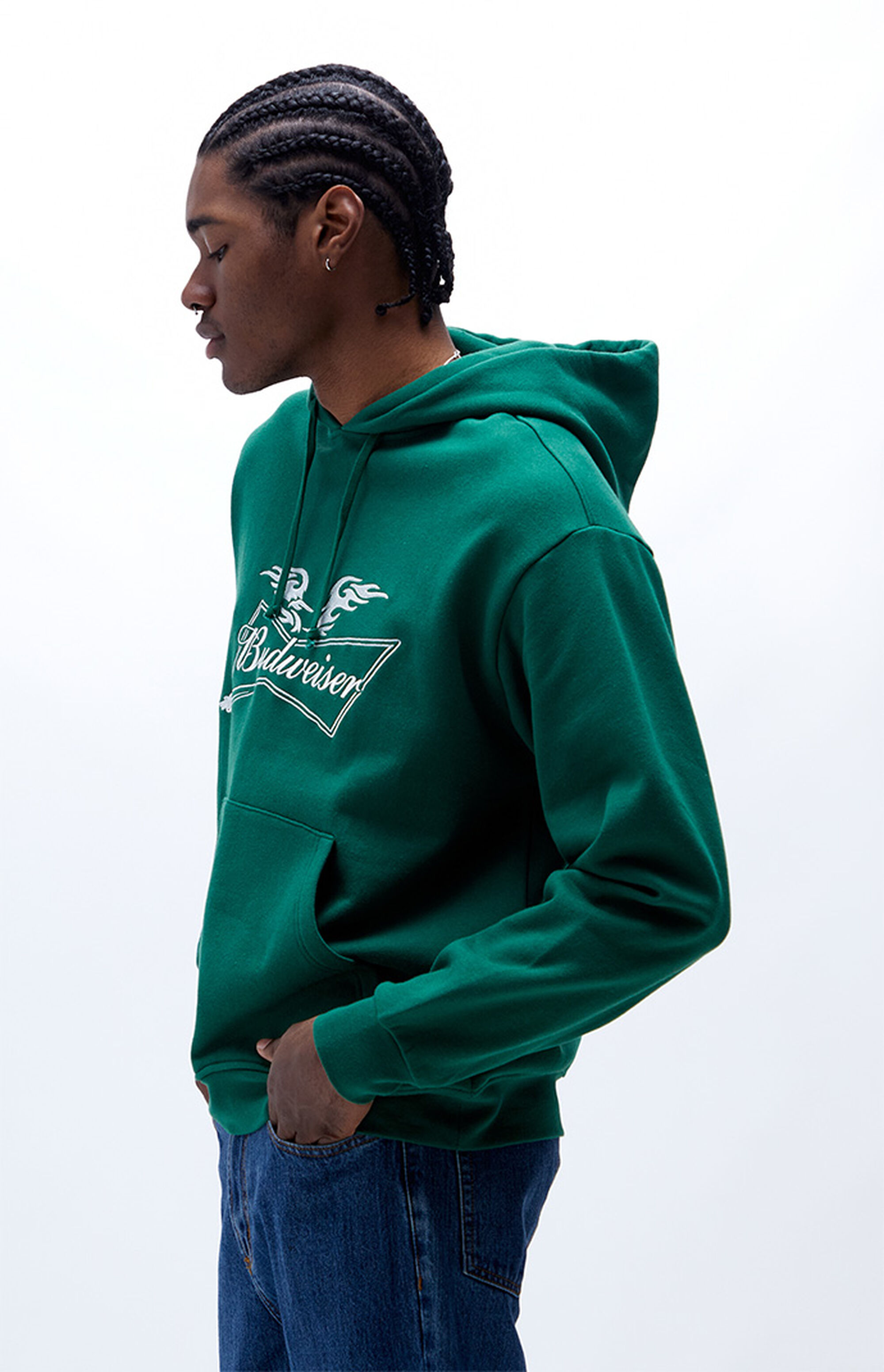 budweiser sweatshirt pacsun