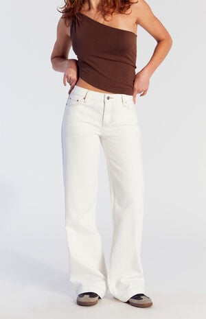 Casey Low Rise Baggy Jeans Butterfly Stamp image number 1