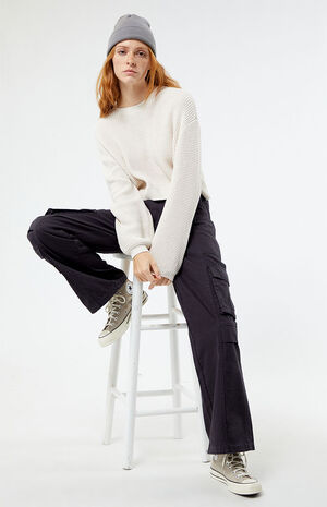 Babe Waffle Knit Sweater image number 3