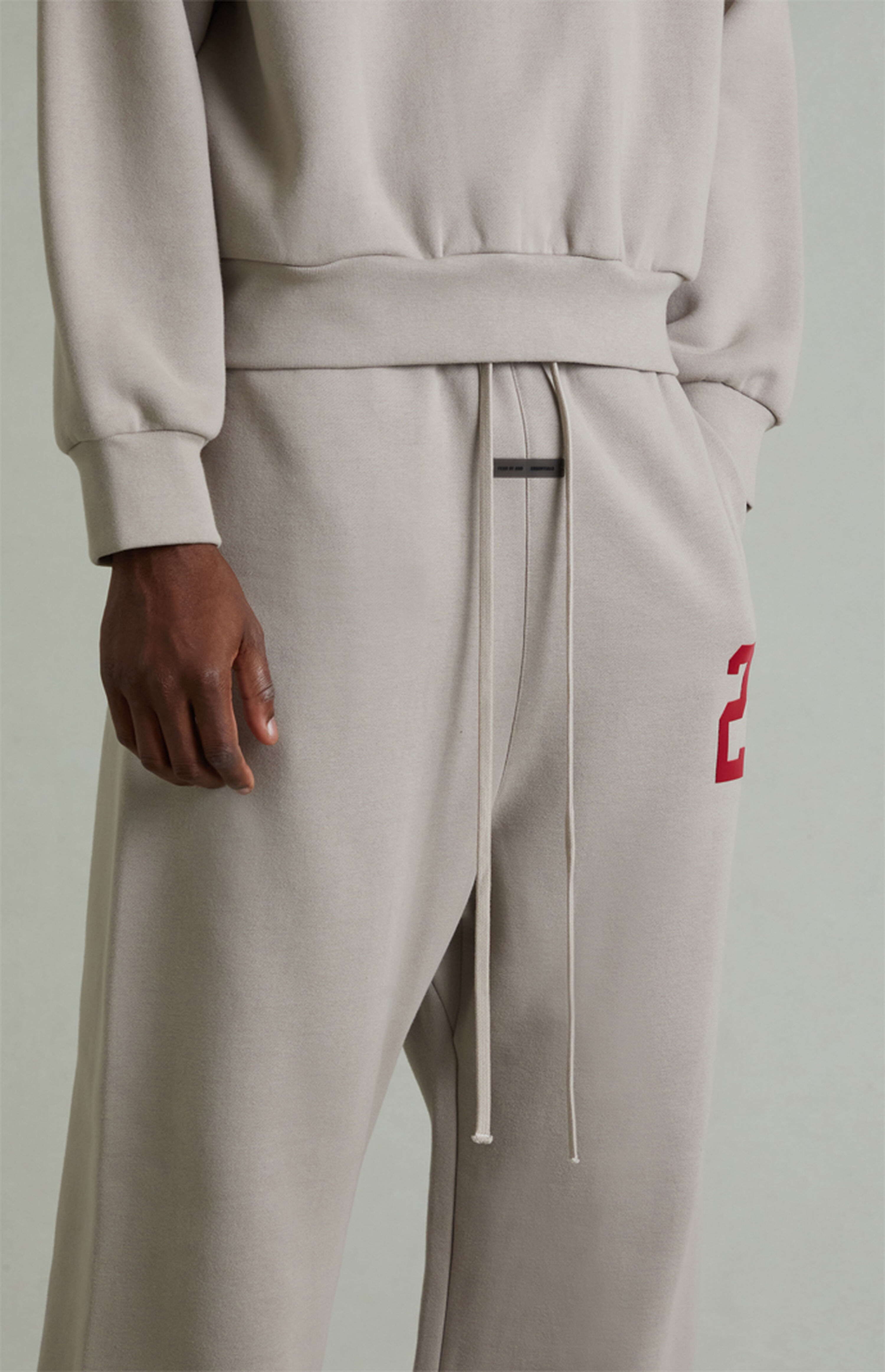 Fear of God ESSENTIALS Smoke Grey Lounge Fleece Baggy Sweatpants | Pacsun