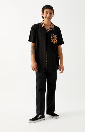 Pajama Short Sleeve Button Up Shirt image number 5