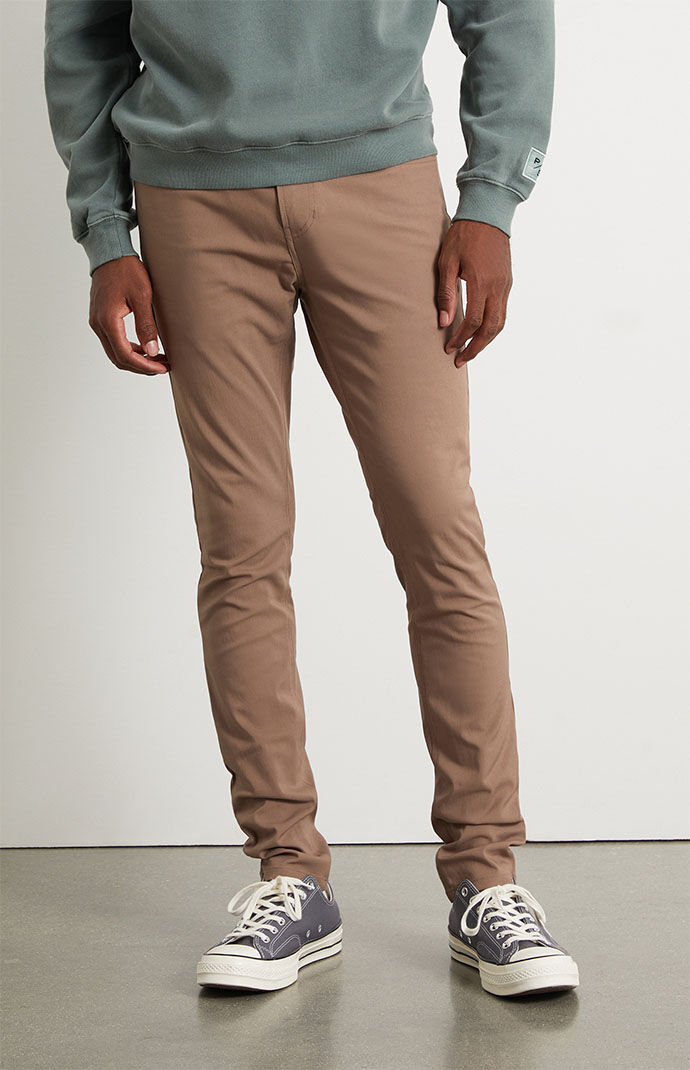 PacSun Khaki Skinny Comfort Stretch Jeans PacSun