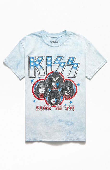 Kiss Tie-Dyed Short Sleeve T-Shirt