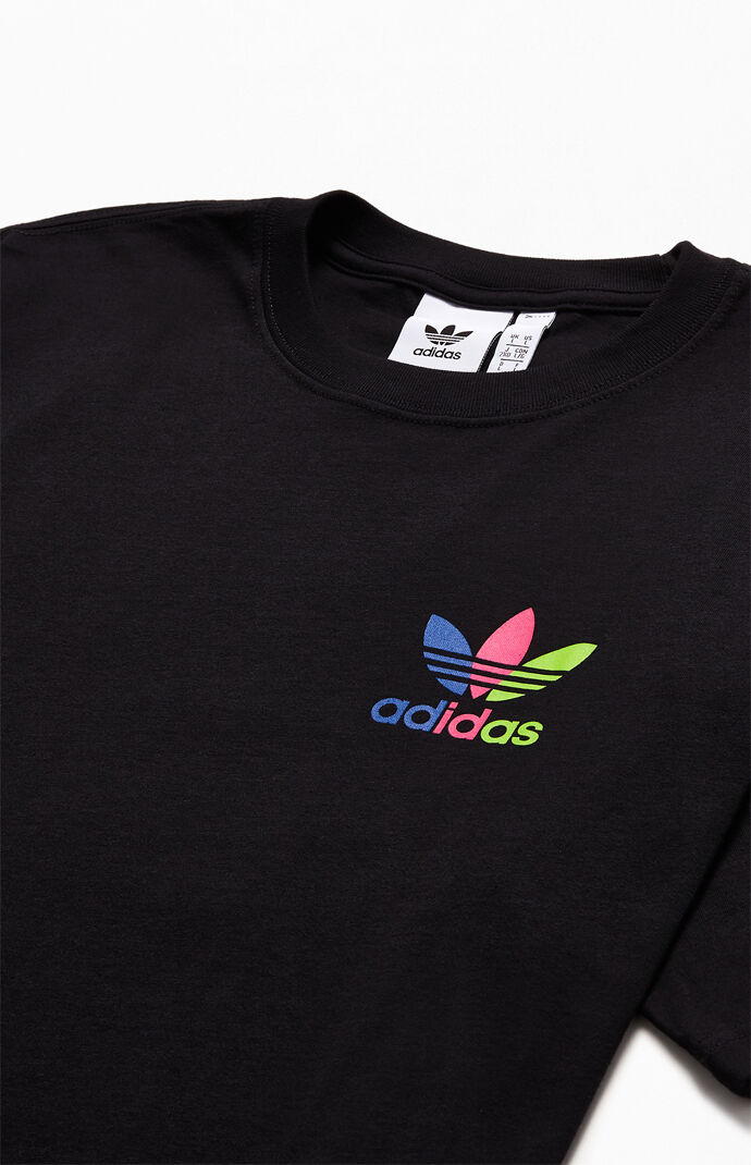 Tricolor Trefoil Short Sleeve T-Shirt
