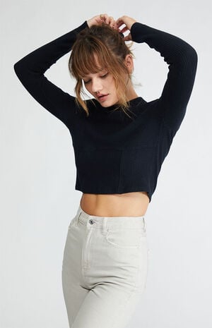 Mistletoe Mock Neck Bustier Top image number 2