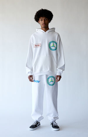 x Mercedes Benz White Hoodie image number 4