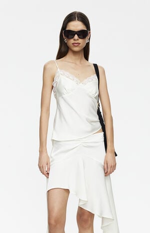 Costa Satin Lace Tank image number 1