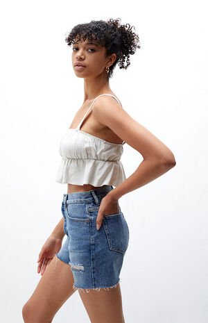 Petite Peplum Tank Top image number 3