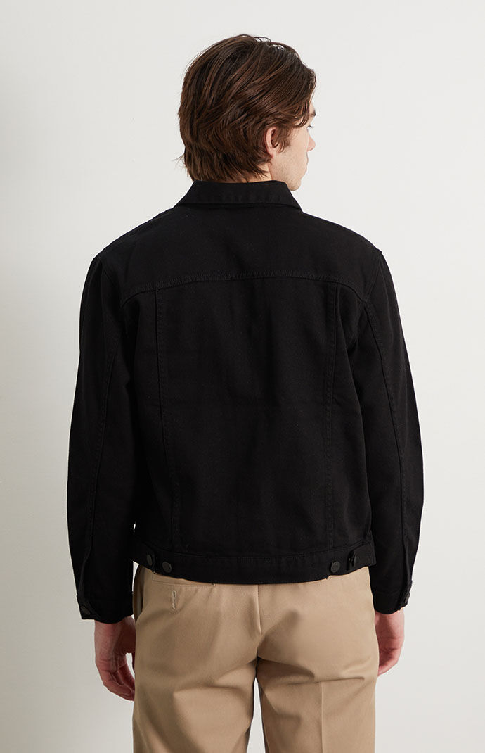 Black Classic Fit Denim Trucker Jacket