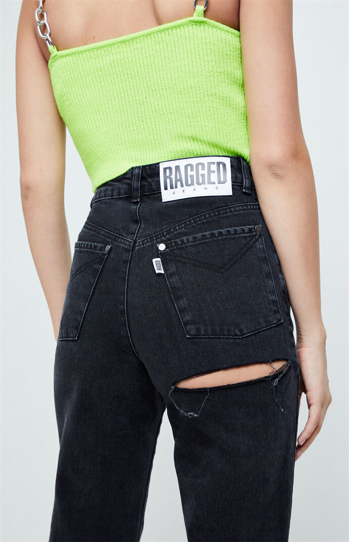 Jeans with the rip under bum hot sale