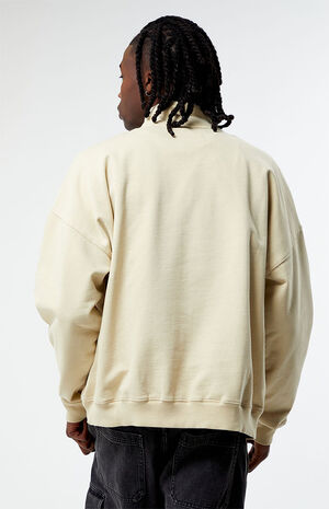 Eco Tan Solid Quarter Zip Sweatshirt image number 4